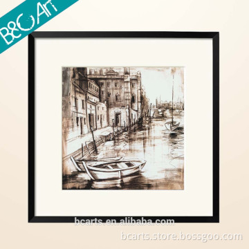 ZZ(703) New printed painting boat wall decor